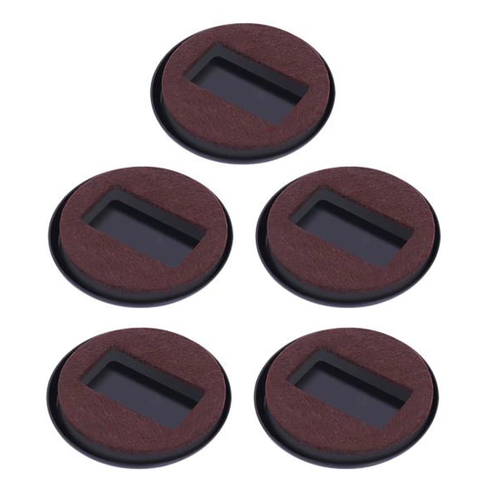 5Pcs Office Chair Wheel Stopper Chair Fixing Shockproof Wheel Scratches Floor Prevents Stopper Furniture Pad Caster Wood Ca S8V9
